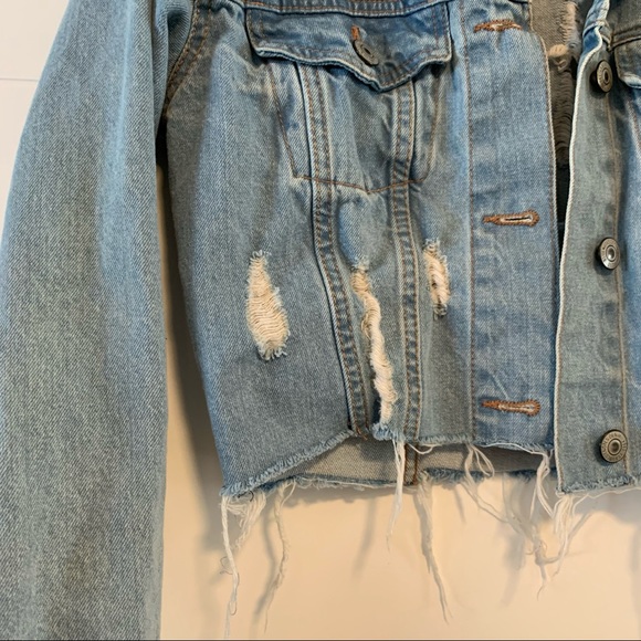 Bluenotes | Distressed Crop Jean Jacket - Picture 4 of 13